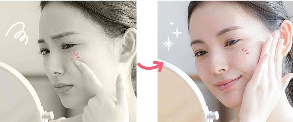 髪の毛や手が触れないように守る